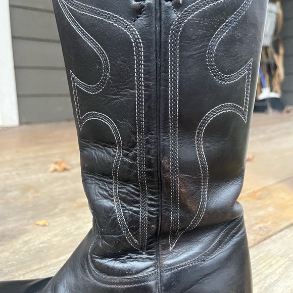 Frye Campus boots black 8.5 vintage - Picture 2 of 12